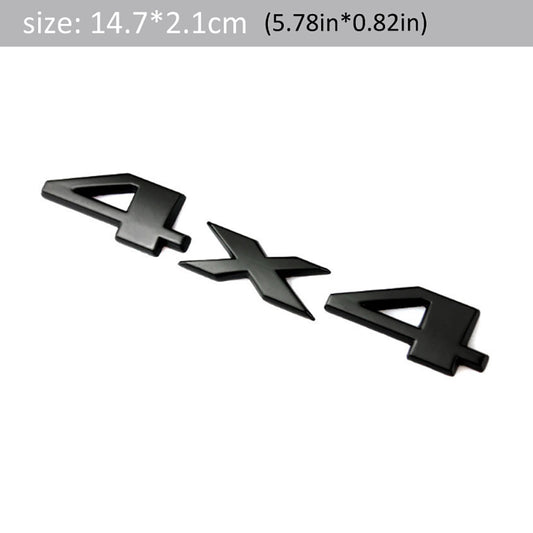 3D Metal 4WD 4X4 Car Emblem Badge Sticker 4x4-black by HitMyNeed
