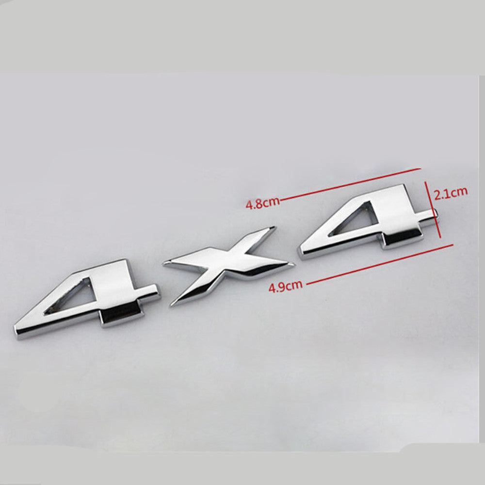 3D Metal 4WD 4X4 Car Emblem Badge Sticker by HitMyNeed