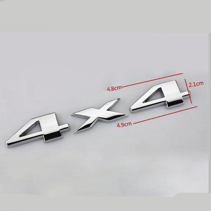 3D Metal 4WD 4X4 Car Emblem Badge Sticker by HitMyNeed