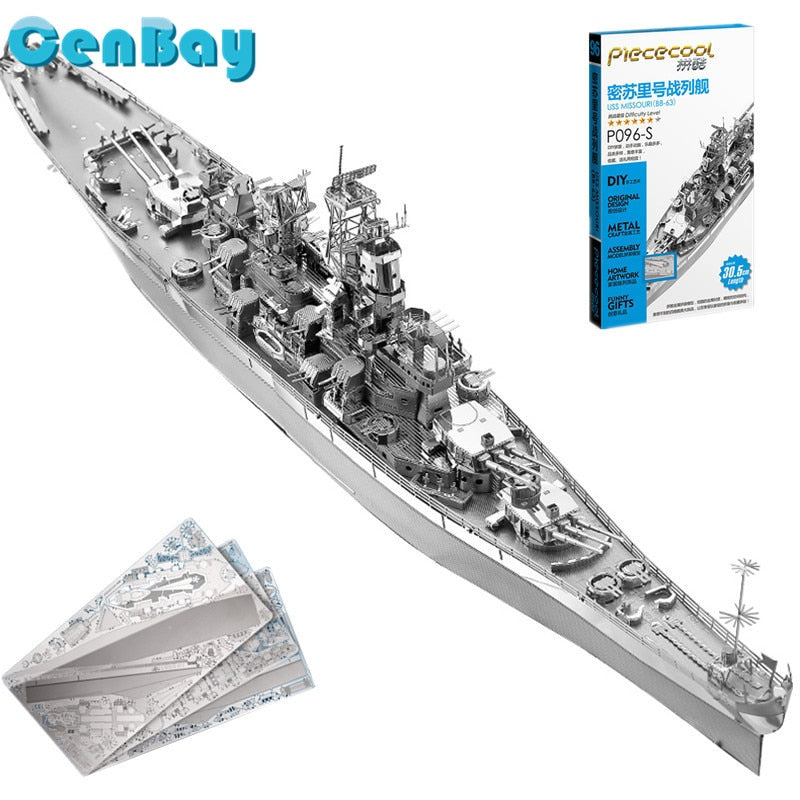 3D Metal Battleship Puzzle Model Kit by HitMyNeed