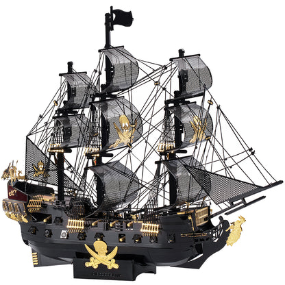 3D Metal Black Pearl Ship Model Puzzle for Adults by HitMyNeed