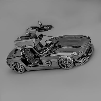 3D Metal Butterfly Wing Sports Car Model Kit by HitMyNeed