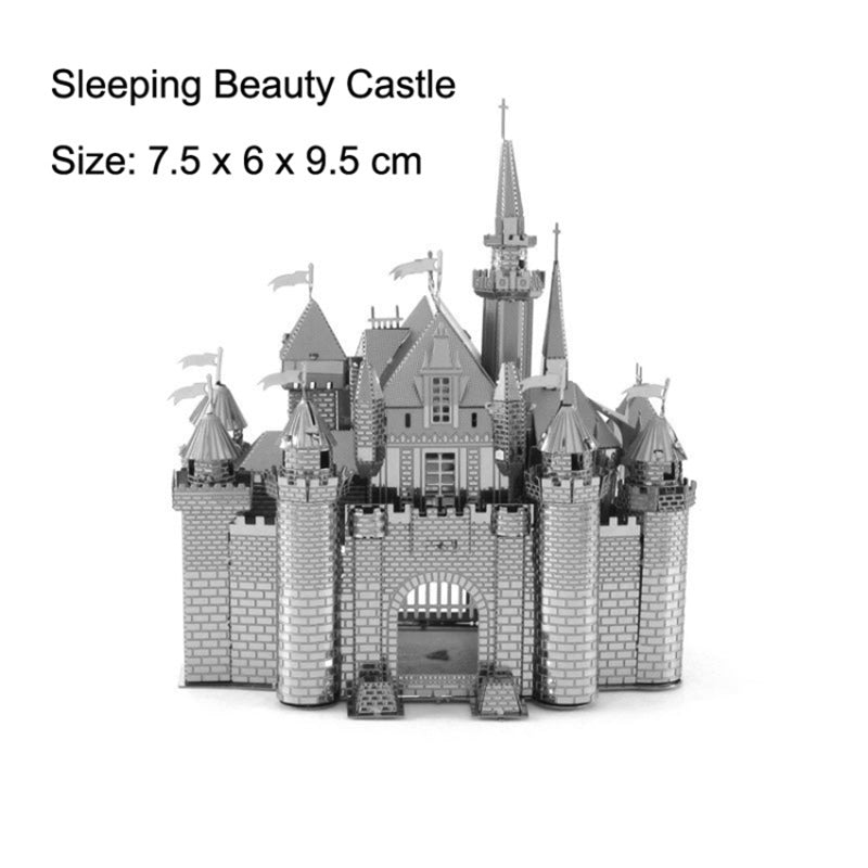 3D Metal Castle & Fighter DIY Model Puzzle Kit by HitMyNeed
