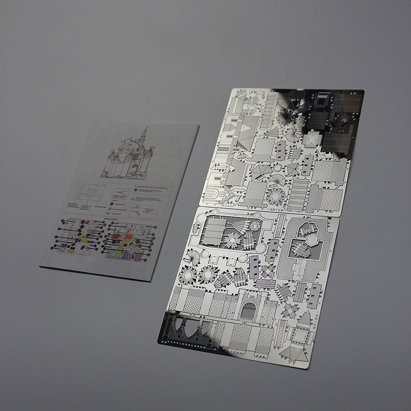 3D Metal Castle & Fighter DIY Model Puzzle Kit by HitMyNeed