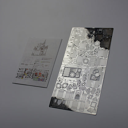 3D Metal Castle & Fighter DIY Model Puzzle Kit by HitMyNeed