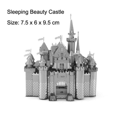 3D Metal Castle & Fighter DIY Model Puzzle Kit castle by HitMyNeed
