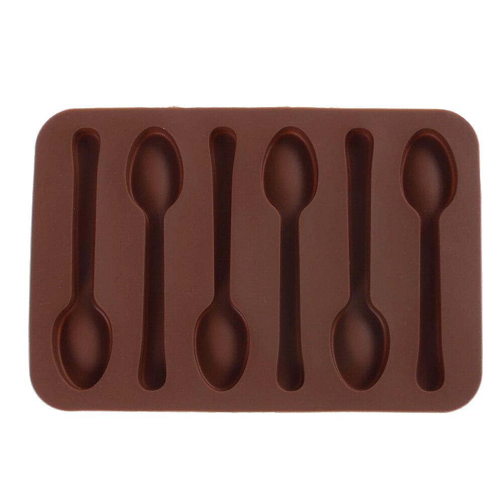 3D Oven Safe Silicone Spoon Mold, 6 Cavities by HitMyNeed