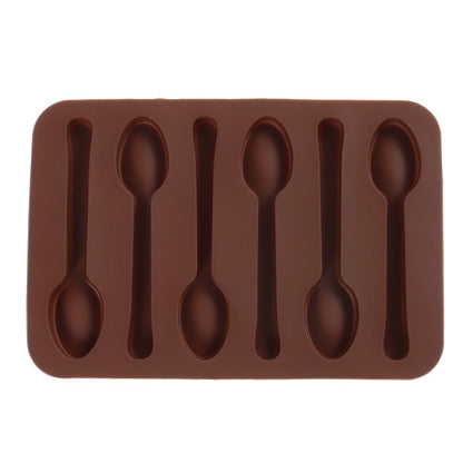 3D Oven Safe Silicone Spoon Mold, 6 Cavities by HitMyNeed