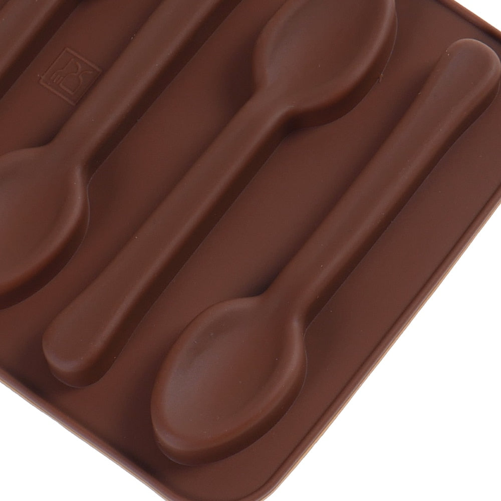 3D Oven Safe Silicone Spoon Mold, 6 Cavities by HitMyNeed