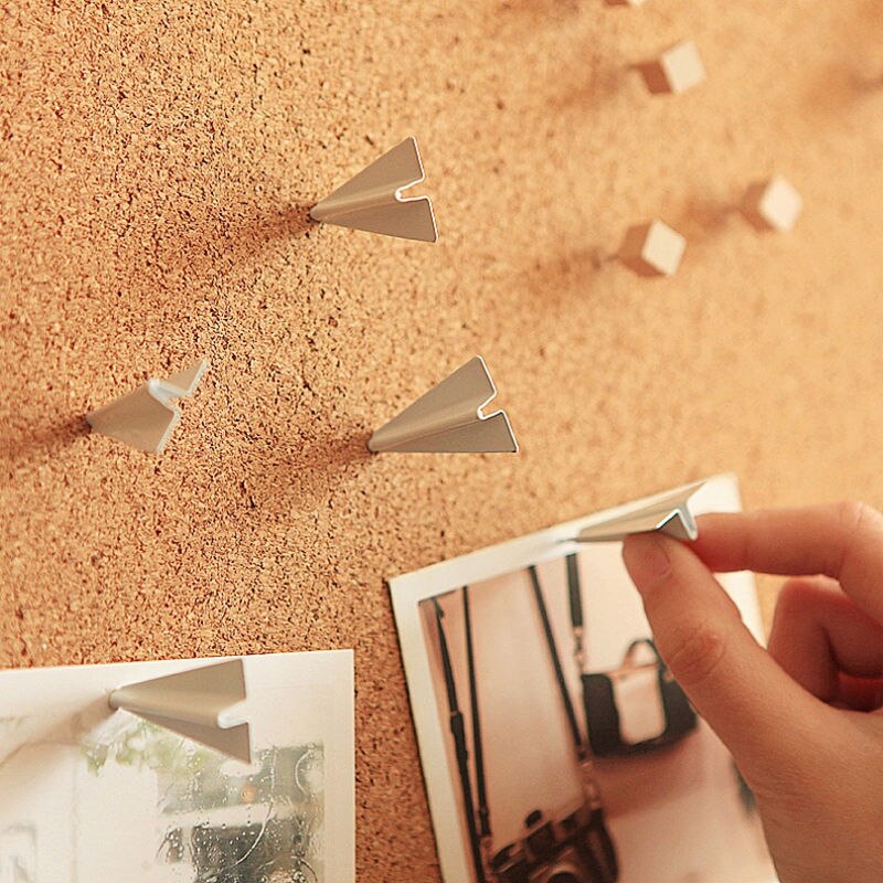 3D Paper Airplane Novelty Push Pins (Set of 6) by HitMyNeed