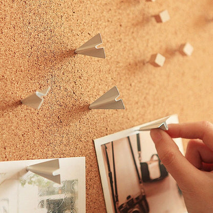 3D Paper Airplane Novelty Push Pins (Set of 6) by HitMyNeed