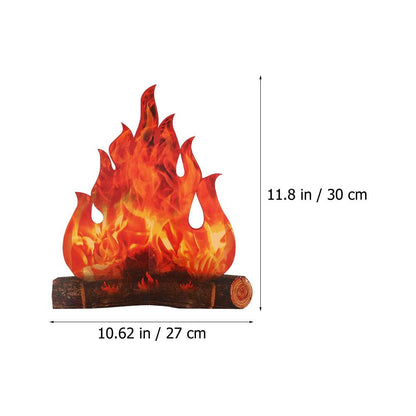 3D Paper Pop-Up Fake Campfire Decorations (2pcs) by HitMyNeed