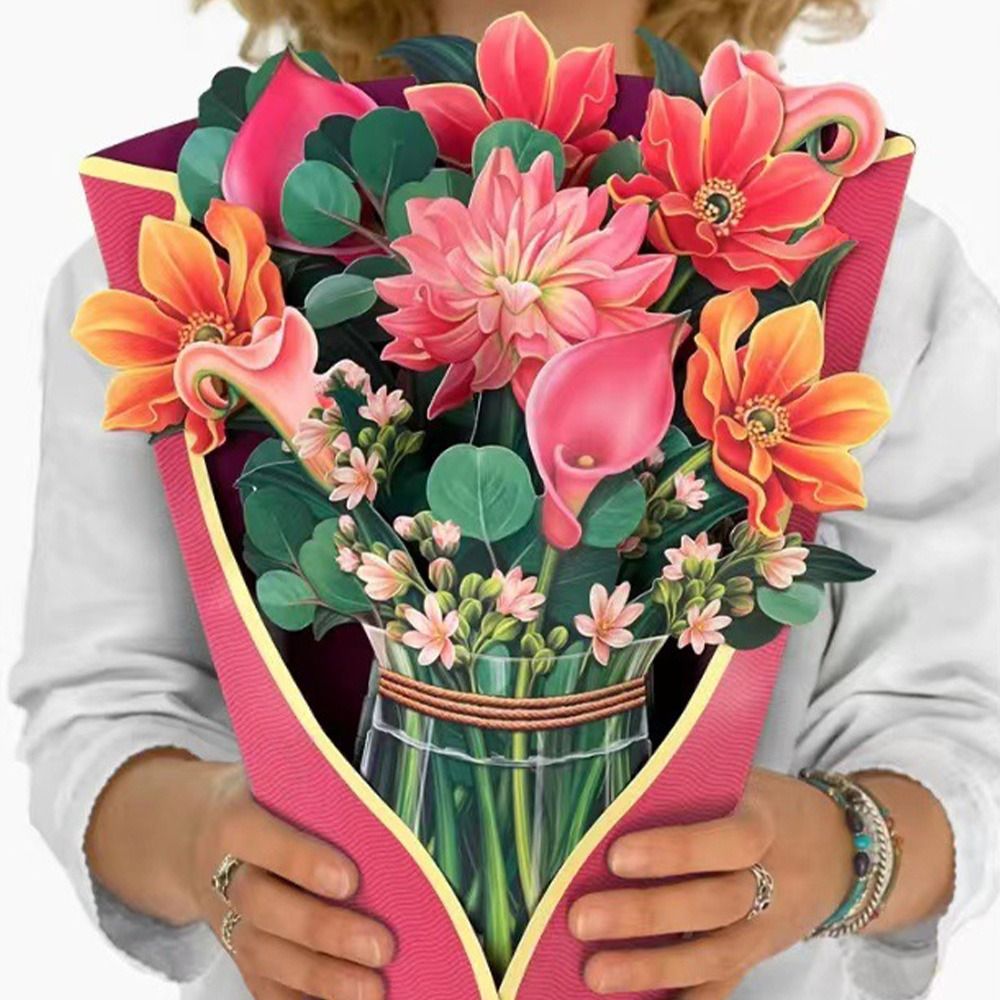 3D Pop Up Flower Bouquet Greeting Card 4 by HitMyNeed