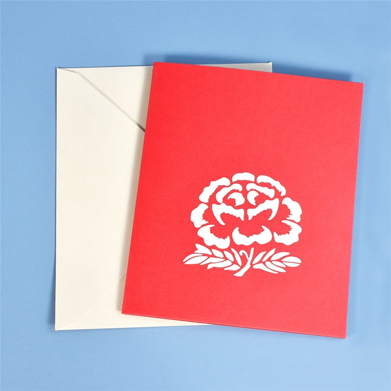 3D Pop Up Flower Greeting Card by HitMyNeed