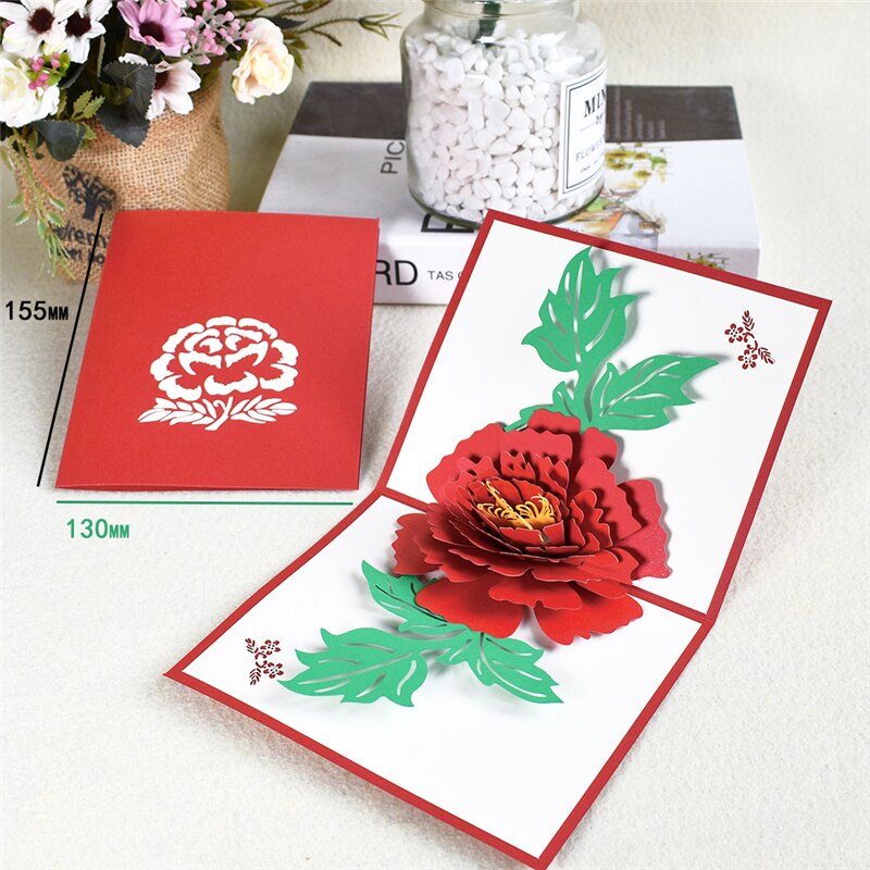 3D Pop Up Flower Greeting Card by HitMyNeed