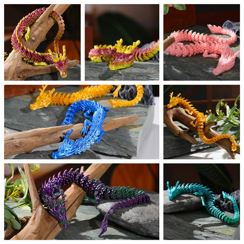 3D Printed Conjoined Dragon Ornaments 30cm by HitMyNeed