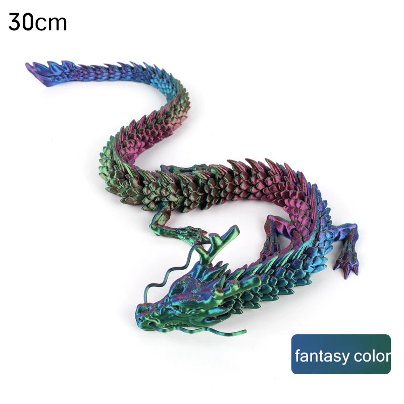 3D Printed Conjoined Dragon Ornaments 30cm cailong by HitMyNeed