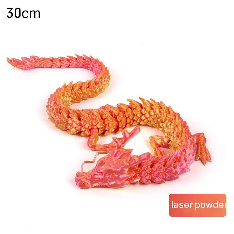 3D Printed Conjoined Dragon Ornaments 30cm fenlong by HitMyNeed
