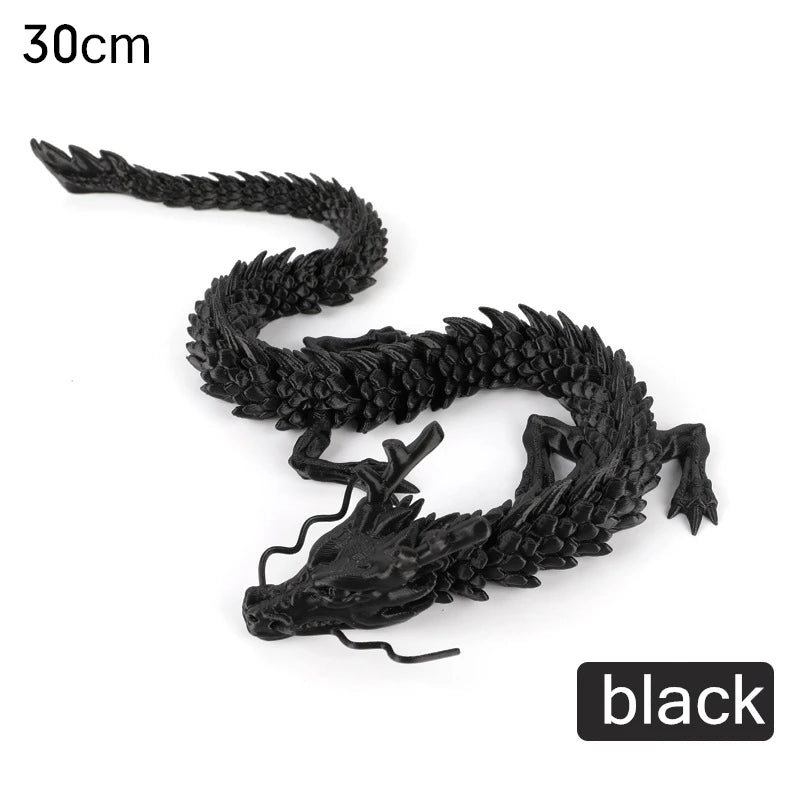 3D Printed Conjoined Dragon Ornaments 30cm heilong by HitMyNeed