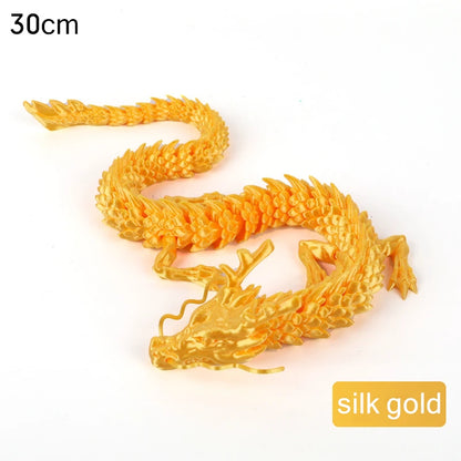3D Printed Conjoined Dragon Ornaments 30cm jinlong by HitMyNeed