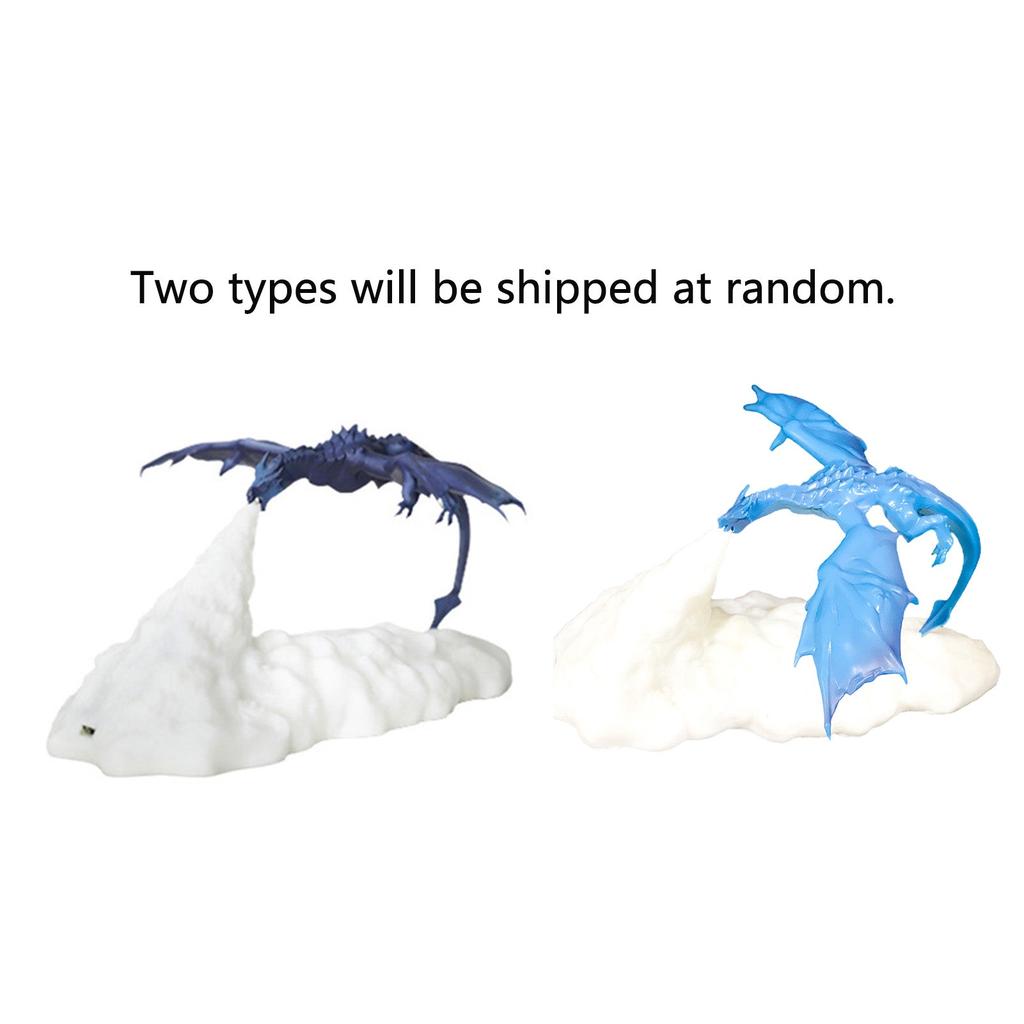 3D Printed LED Dragon Fire & Ice Night Light by HitMyNeed