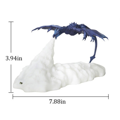3D Printed LED Dragon Fire & Ice Night Light ice-dragon by HitMyNeed