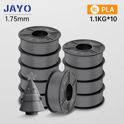 3D Printer Filament 10-Roll Mixed PLA & PETG Pack pla-10gy by HitMyNeed
