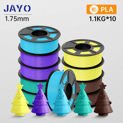 3D Printer Filament 10-Roll Mixed PLA & PETG Pack pla-2sb2pp2mg2ly2cc by HitMyNeed