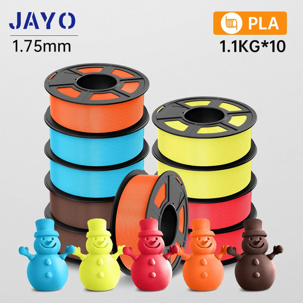 3D Printer Filament 10-Roll Mixed PLA & PETG Pack pla-2so2sb2cc2ly2cr by HitMyNeed