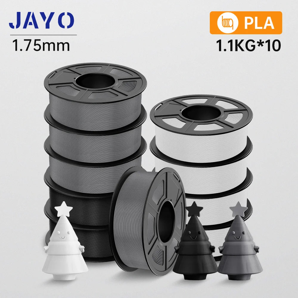 3D Printer Filament 10-Roll Mixed PLA & PETG Pack pla-4bk4wt2gy by HitMyNeed