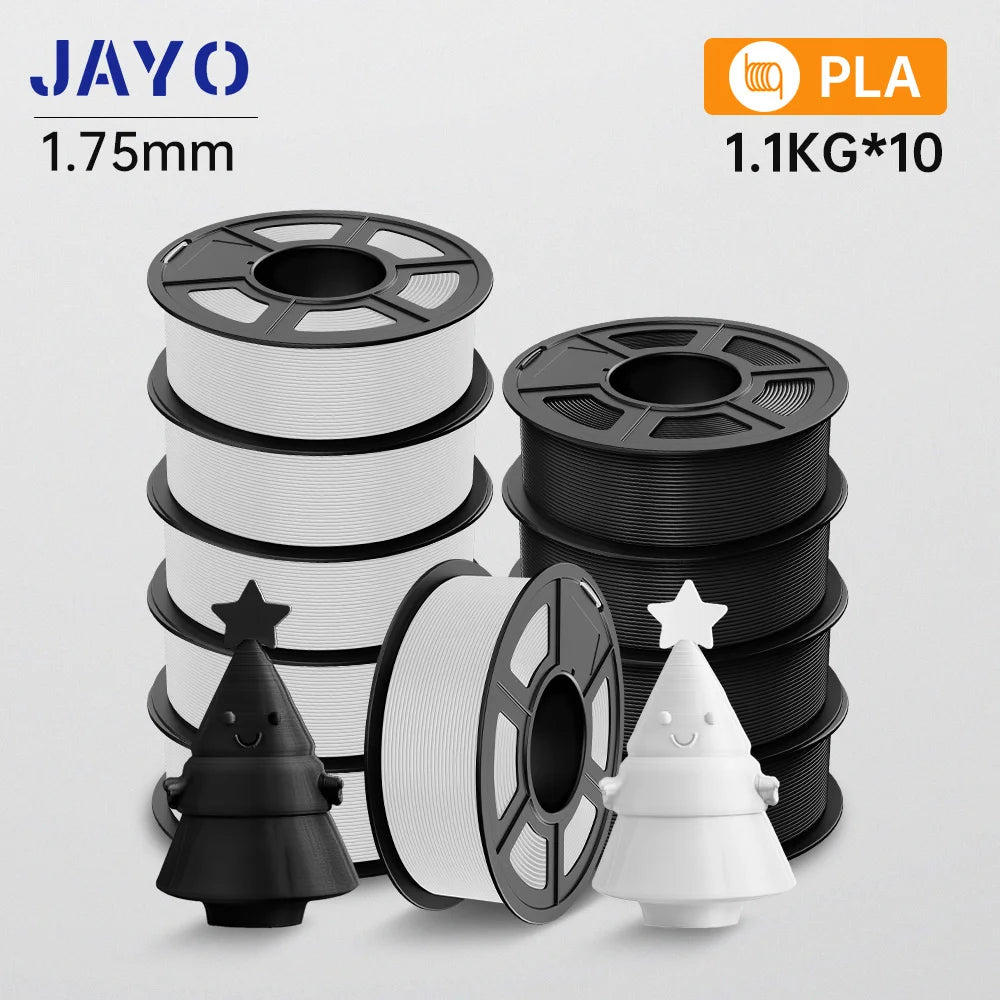 3D Printer Filament 10-Roll Mixed PLA & PETG Pack pla-6wt4bk by HitMyNeed