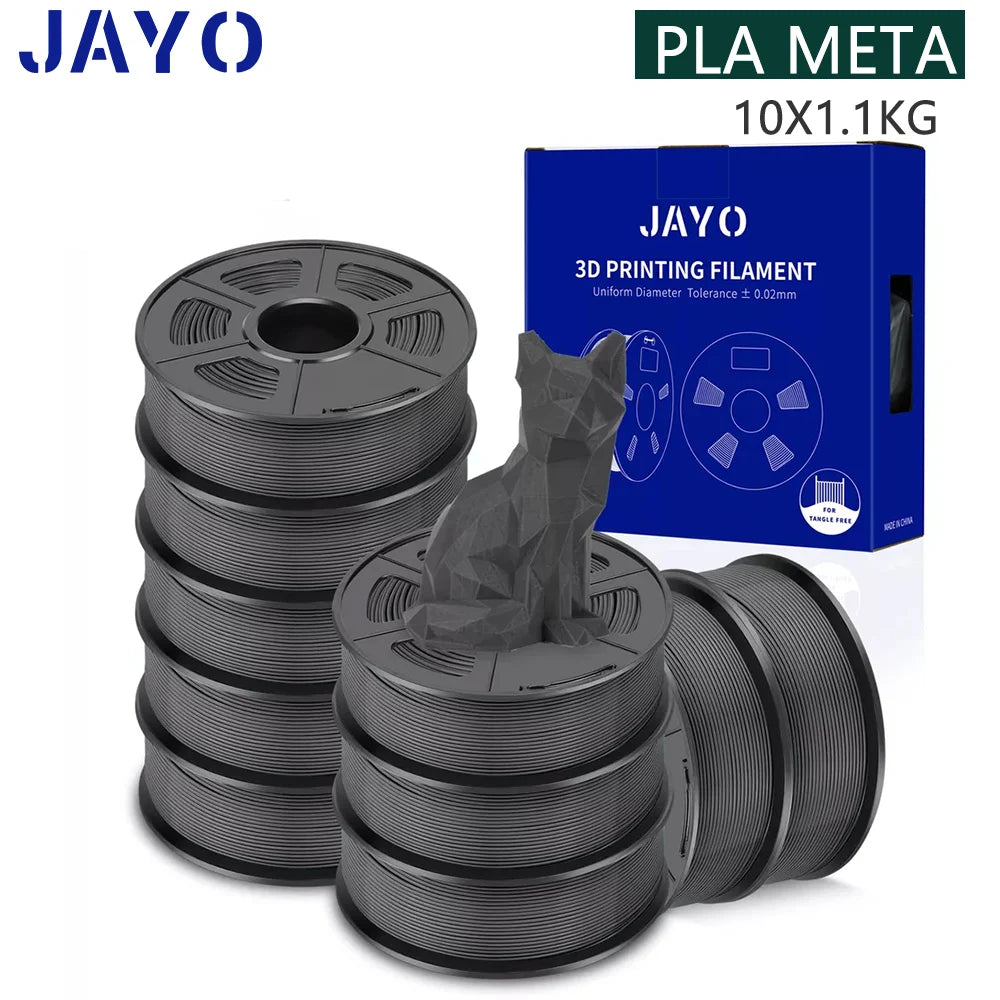 3D Printer Filament 10-Roll Mixed PLA & PETG Pack pla-meta-10gy by HitMyNeed