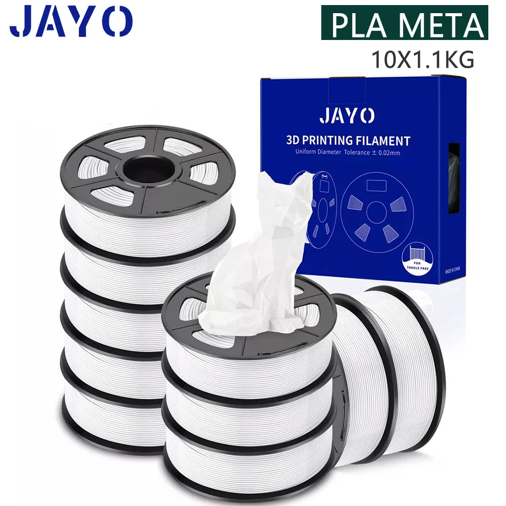 3D Printer Filament 10-Roll Mixed PLA & PETG Pack pla-meta-10wt by HitMyNeed