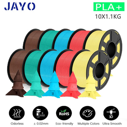 3D Printer Filament 10-Roll Mixed PLA & PETG Pack pla-plus-10mix-3 by HitMyNeed