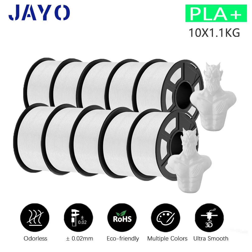 3D Printer Filament 10-Roll Mixed PLA & PETG Pack pla-plus-10wt by HitMyNeed