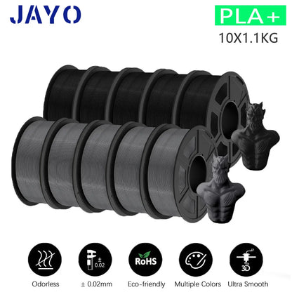 3D Printer Filament 10-Roll Mixed PLA & PETG Pack pla-plus-5bk5gy by HitMyNeed