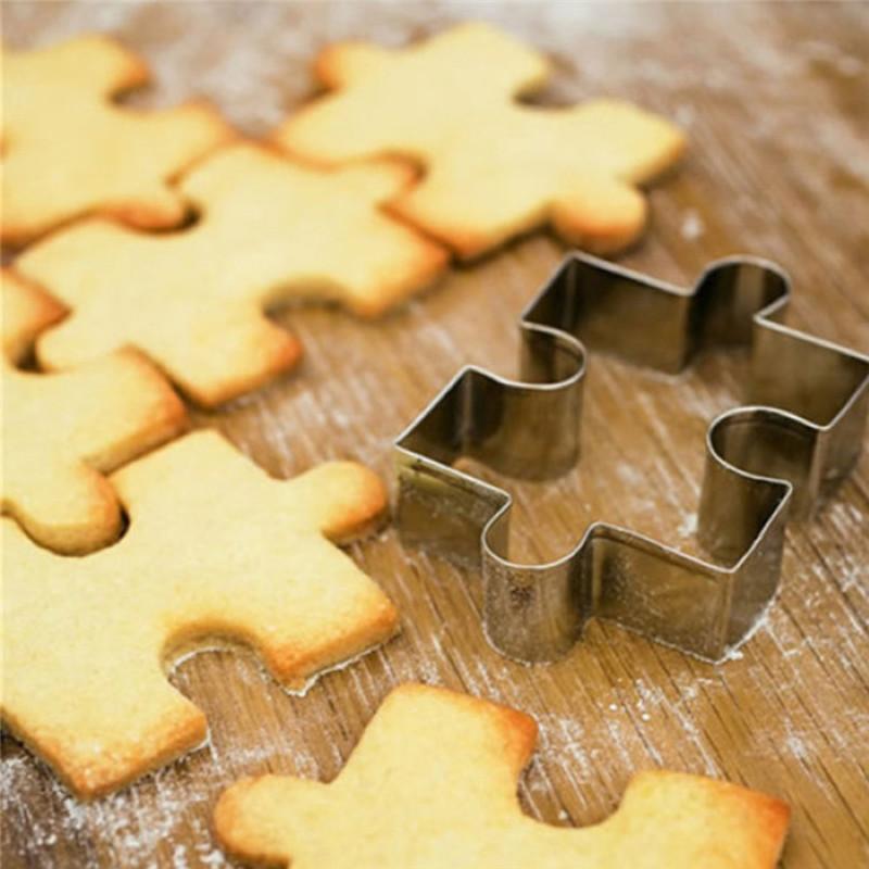 3D Puzzle Piece Cookie Cutters Set (4 pcs) by HitMyNeed