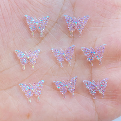 3D Resin Butterfly Nail Charms Set (100pcs) by HitMyNeed