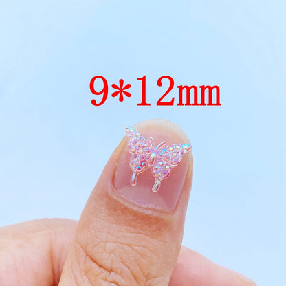 3D Resin Butterfly Nail Charms Set (100pcs) by HitMyNeed