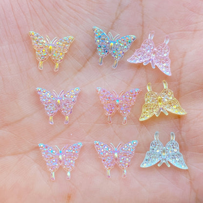 3D Resin Butterfly Nail Charms Set (100pcs) by HitMyNeed