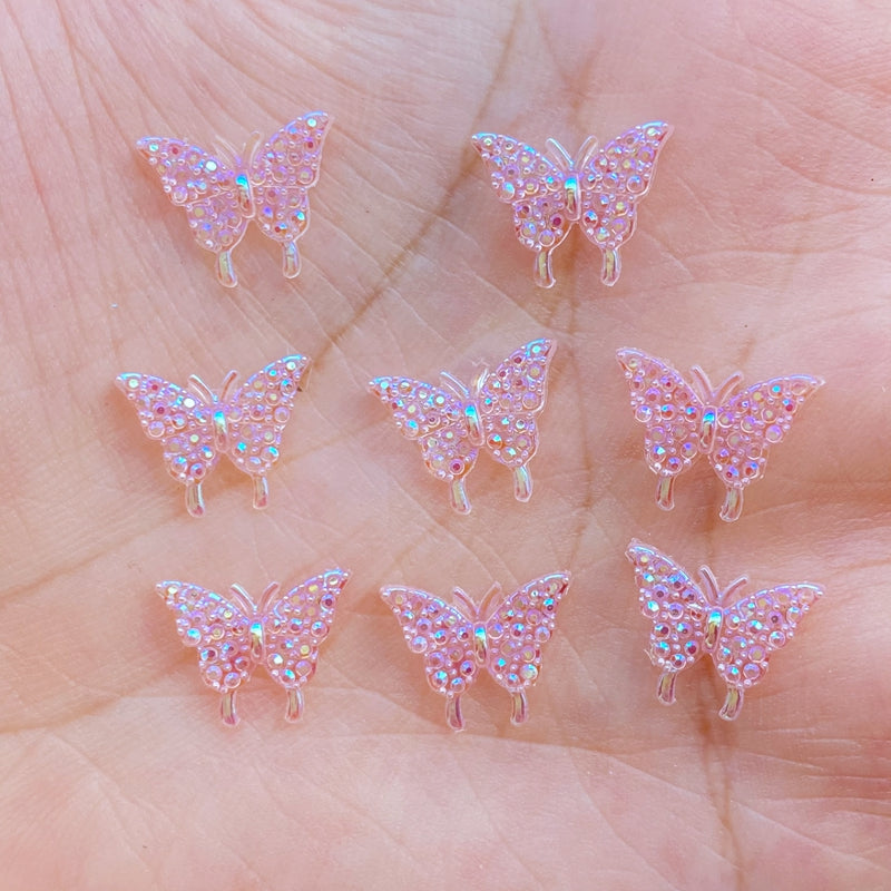 3D Resin Butterfly Nail Charms Set (100pcs) b by HitMyNeed