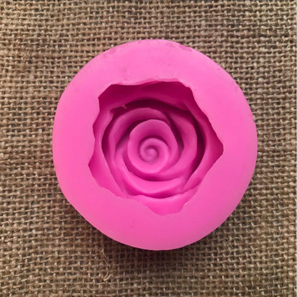 3D Rose Flower Silicone Mold for Desserts & Soap by HitMyNeed