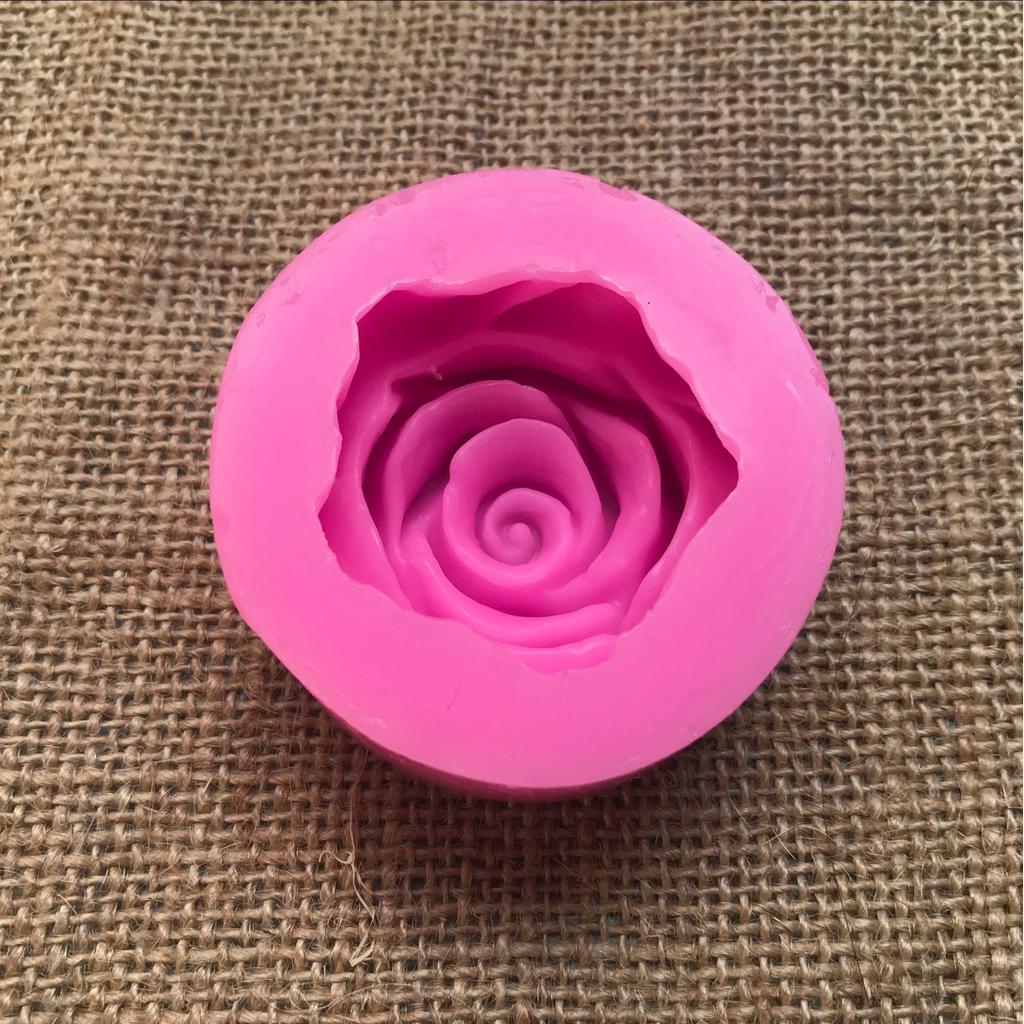 3D Rose Flower Silicone Mold for Desserts & Soap by HitMyNeed
