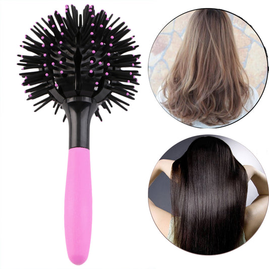 3D Round Ball Hair Brush for Volumizing Styling by HitMyNeed