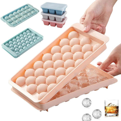 3D Round Ice Ball Tray with Lid, Diamond Design by HitMyNeed