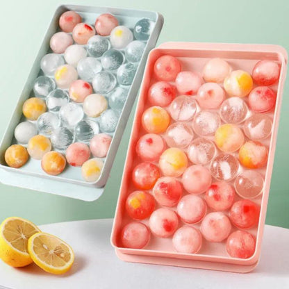 3D Round Ice Ball Tray with Lid, Diamond Design by HitMyNeed