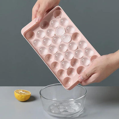3D Round Ice Ball Tray with Lid, Diamond Design by HitMyNeed