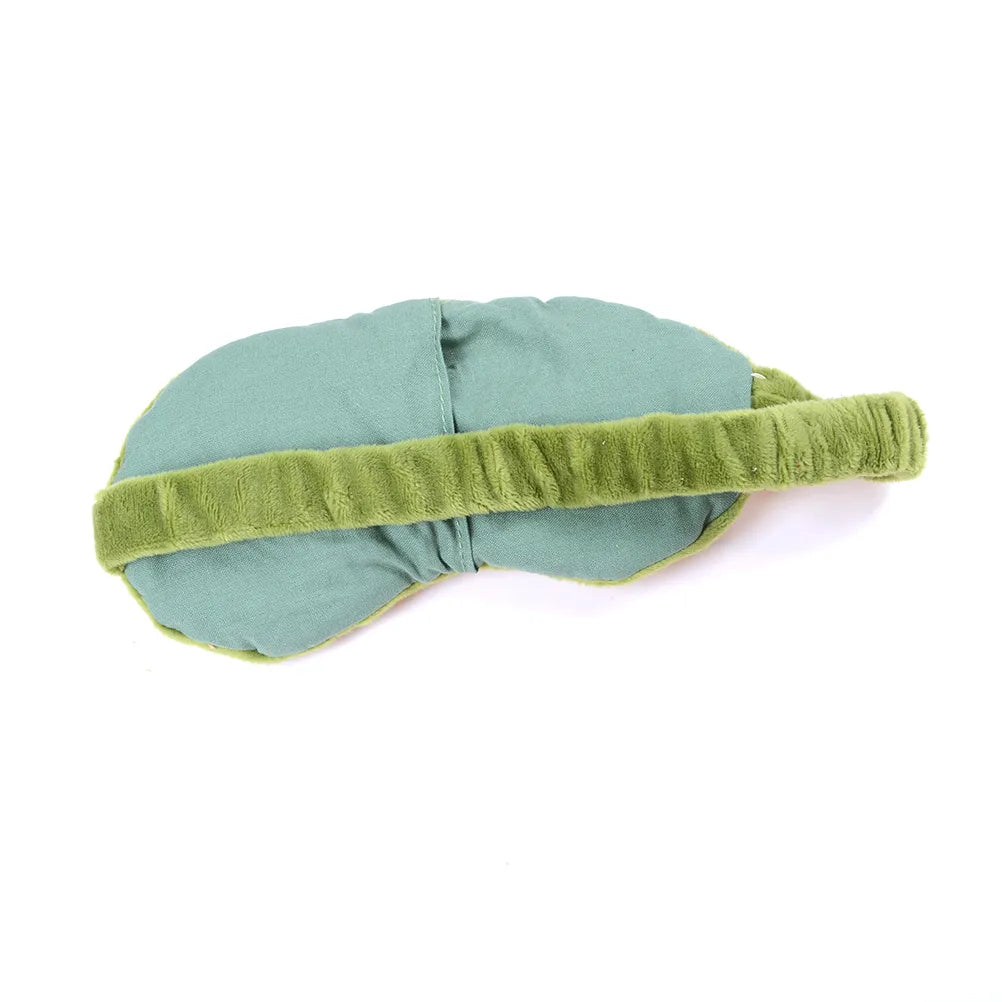 3D Sad Frog Sleep Mask Soft Plush Eye Cover by HitMyNeed