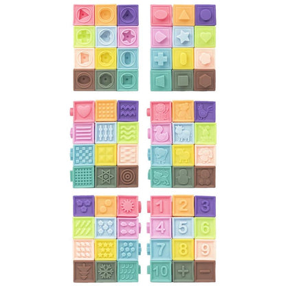 3D Sensory Building Blocks for Toddlers (Set of 12) by HitMyNeed
