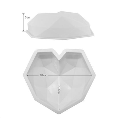 3D Silicone Baking Mold Set - Heart, Grid & Cloud by HitMyNeed